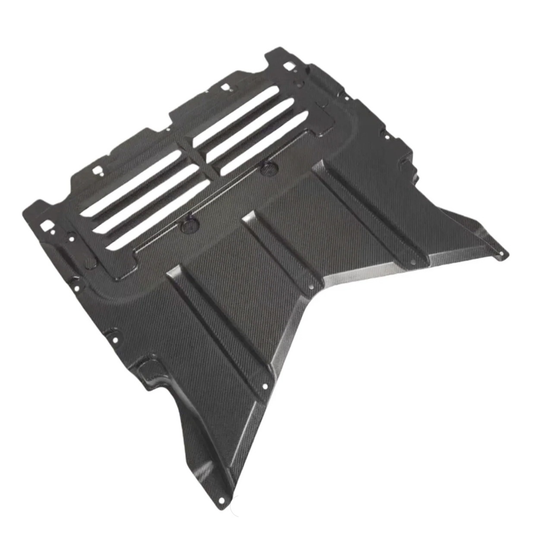 Bull Boost Performance Pre-Preg Carbon Fiber Oil Cooler Skid Plate for BMW G90 G99 M5 - View 2