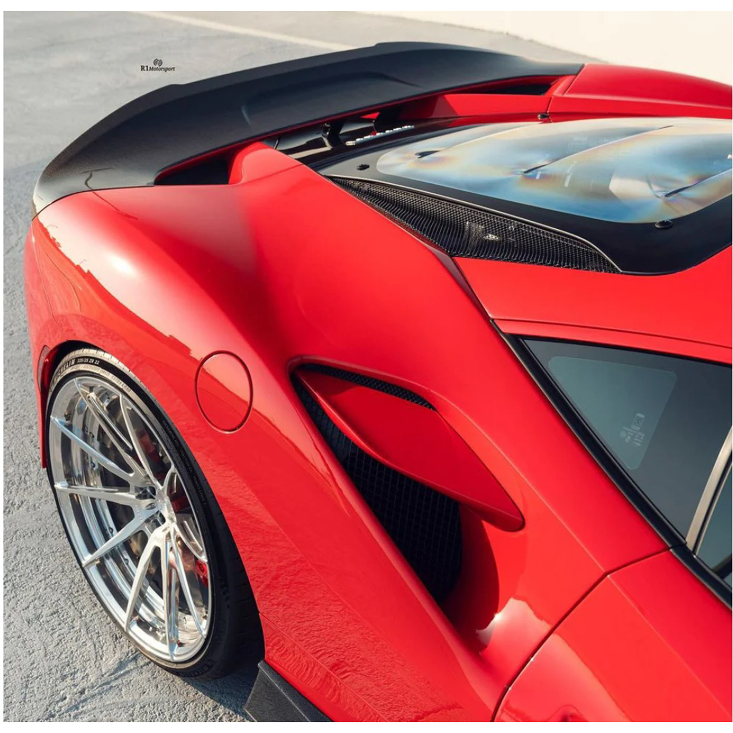 Carbon Fiber R Style Rear Spoiler for Ferrari F8