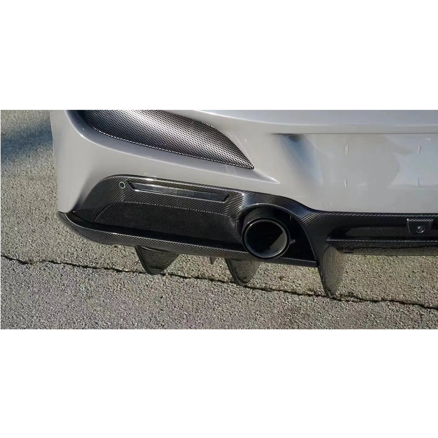 N Style Carbon Fiber Rear Diffuser for Ferrari F8 Tributo