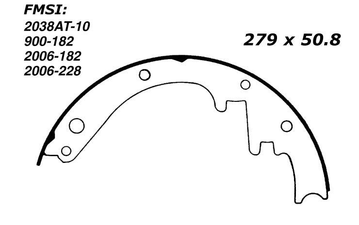 Porterfield Brake Shoes for 1961 CHEVROLET CORVETTE
