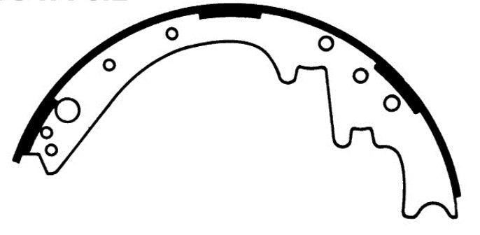 FR SPORT Porterfield Brake Shoes for 1968 DODGE CHARGER w/11" Drums - View 2