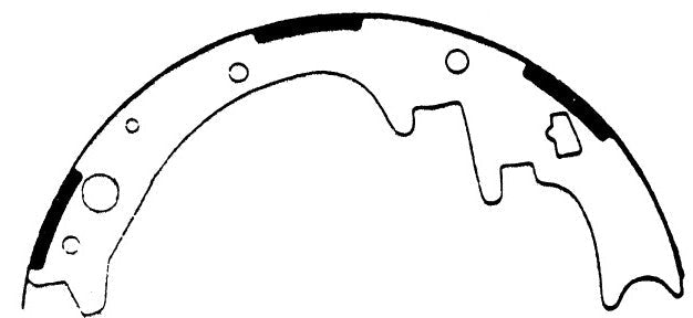 Porterfield Brake Shoes for 1987 DODGE DAKOTA 4WD 10'' Rear Shoe