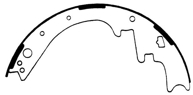 FR SPORT Porterfield Brake Shoes for 1968 DODGE CHARGER w/11" Drums - View 4