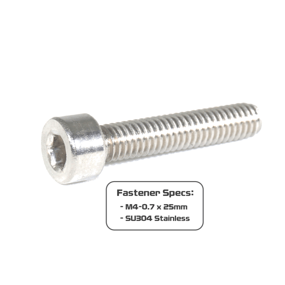 ZSPEC M4-0.7x25mm Socket-Cap SHSC Fasteners, Stainless, 10-Pack