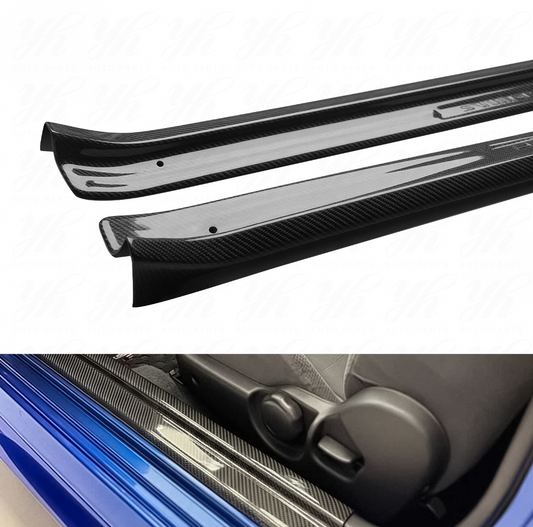 Dry Carbon Fiber Door Sill Plates for Nissan Skyline R34 GTR GTT GT