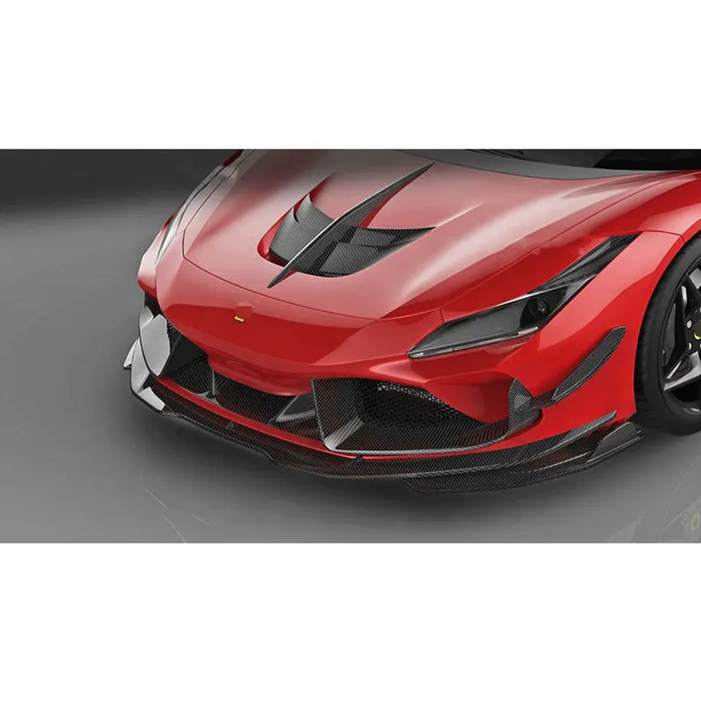 Carbon Fiber Front Splitter Lip for Ferrari F8 Tributo Spider
