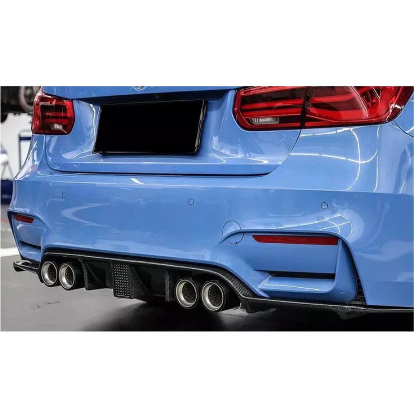 K Style Carbon Fiber Rear Diffuser for BMW F80 M3 F82 F83 M4