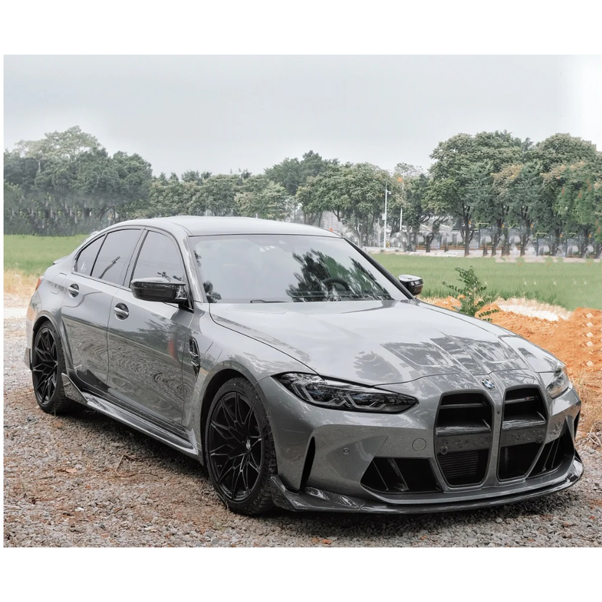 Bull Boost Performance Dry Carbon Fiber CSL Style Front Lip for BMW G80 M3 G82 G83 M4 - View 4