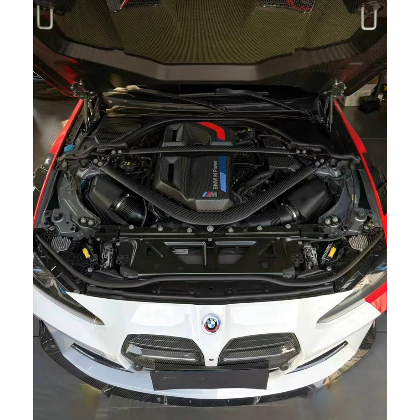 Carbon Fiber Strut Brace V2 for BMW G87 M2 G80 M3 G82 G83 M4