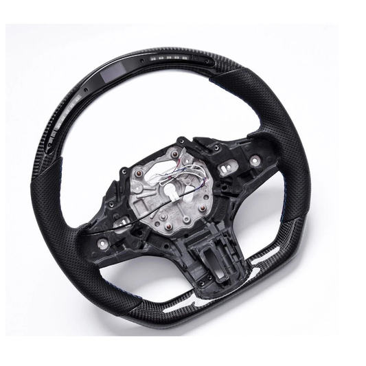 STRATEC SYSTEMS Carbon Fiber Steering Wheel w/ LED Display (Heated) for BMW G20 G80 G82 G83 3...