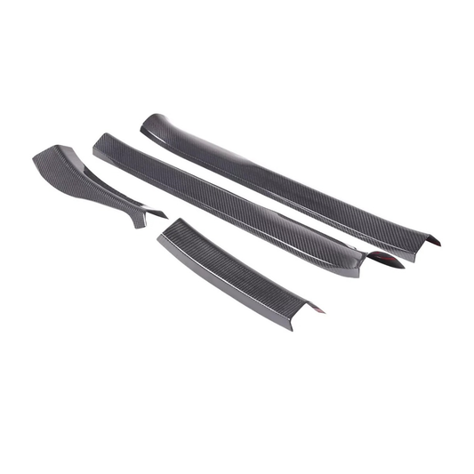 Bull Boost Performance Carbon Fiber Interior Door Sill Trim Cover for Chevrolet Corvette C8 Z51...