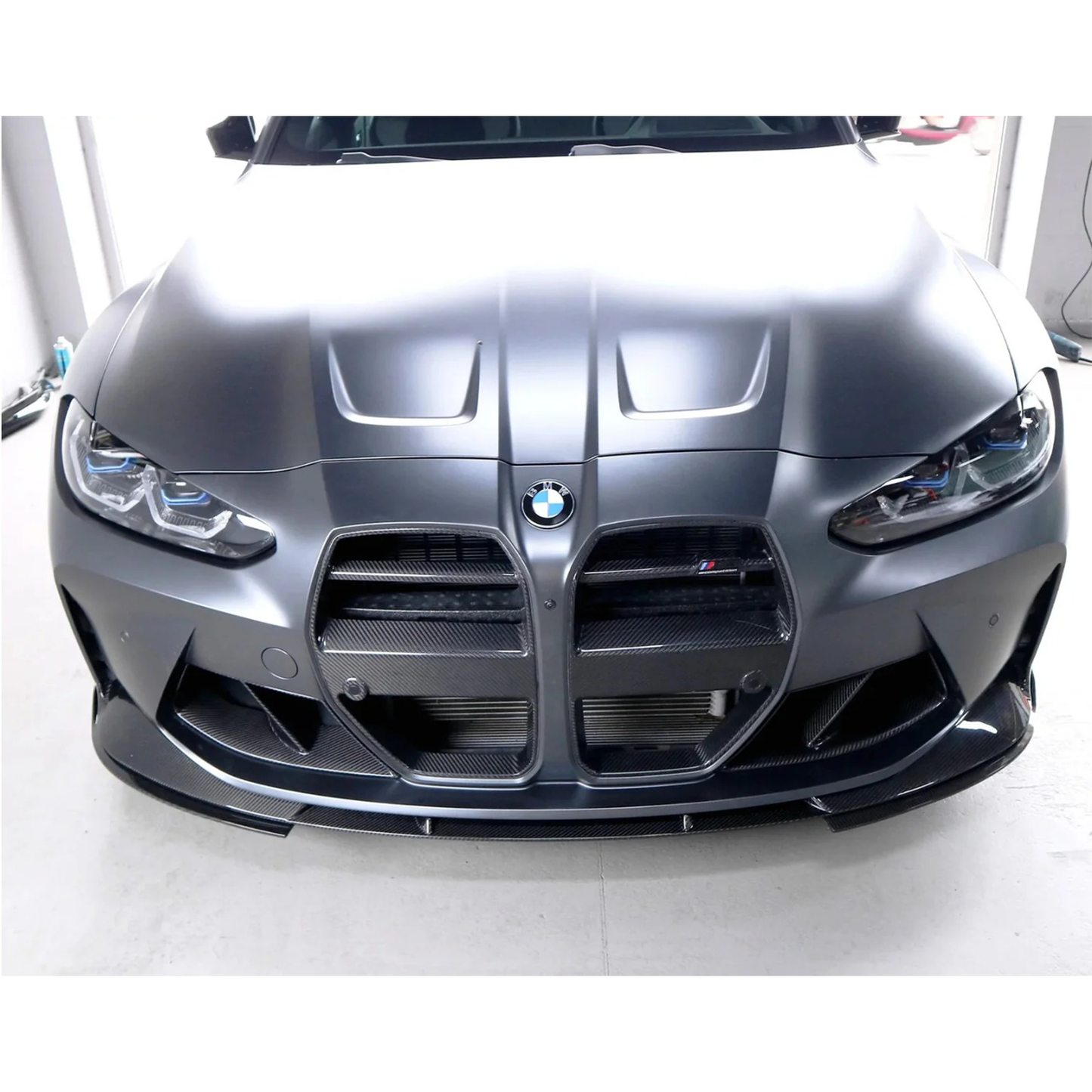 3D Style Dry Carbon Fiber Front Lip (OEM Mount) for BMW G80 M3 G82 G83 M4