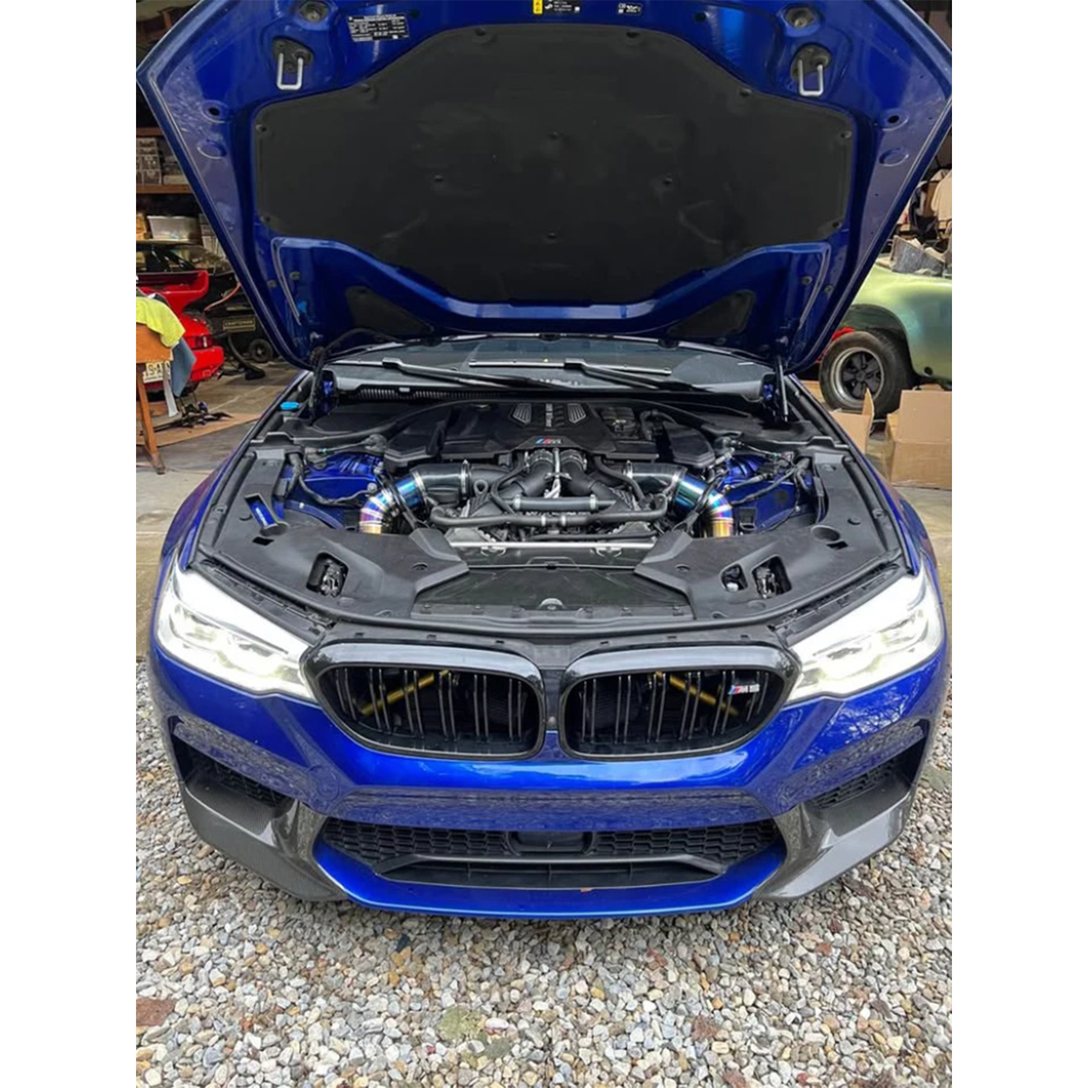 Bull Boost Performance Titanium Front Mount Intake System for BMW F90 M5 F91 F92 F93 M8 G30 5...