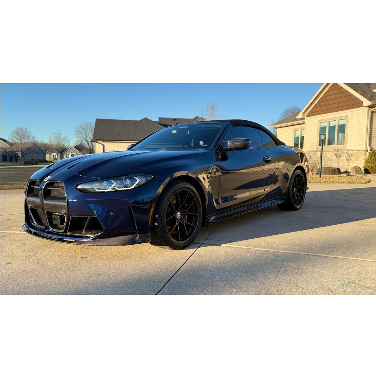 3D Style Dry Carbon Fiber Front Lip (OEM Mount) for BMW G80 M3 G82 G83 M4