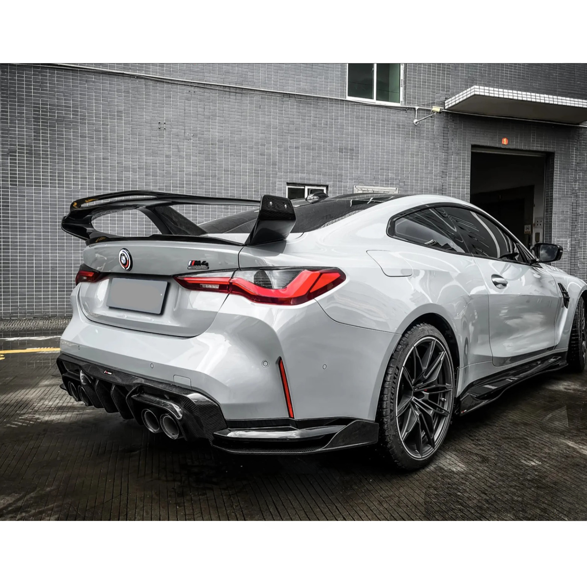 Bull Boost Performance Prepreg Carbon Fiber TK Aggressive Large Rear Trunk Wing for BMW G80 M3 G82