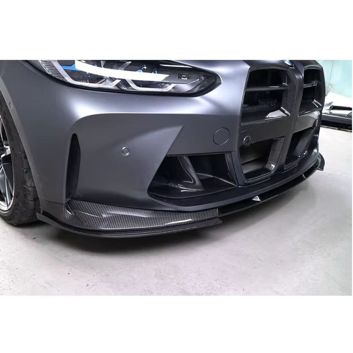 3D Style Carbon Fiber Front Lip for BMW G80 M3 G82 G83 M4