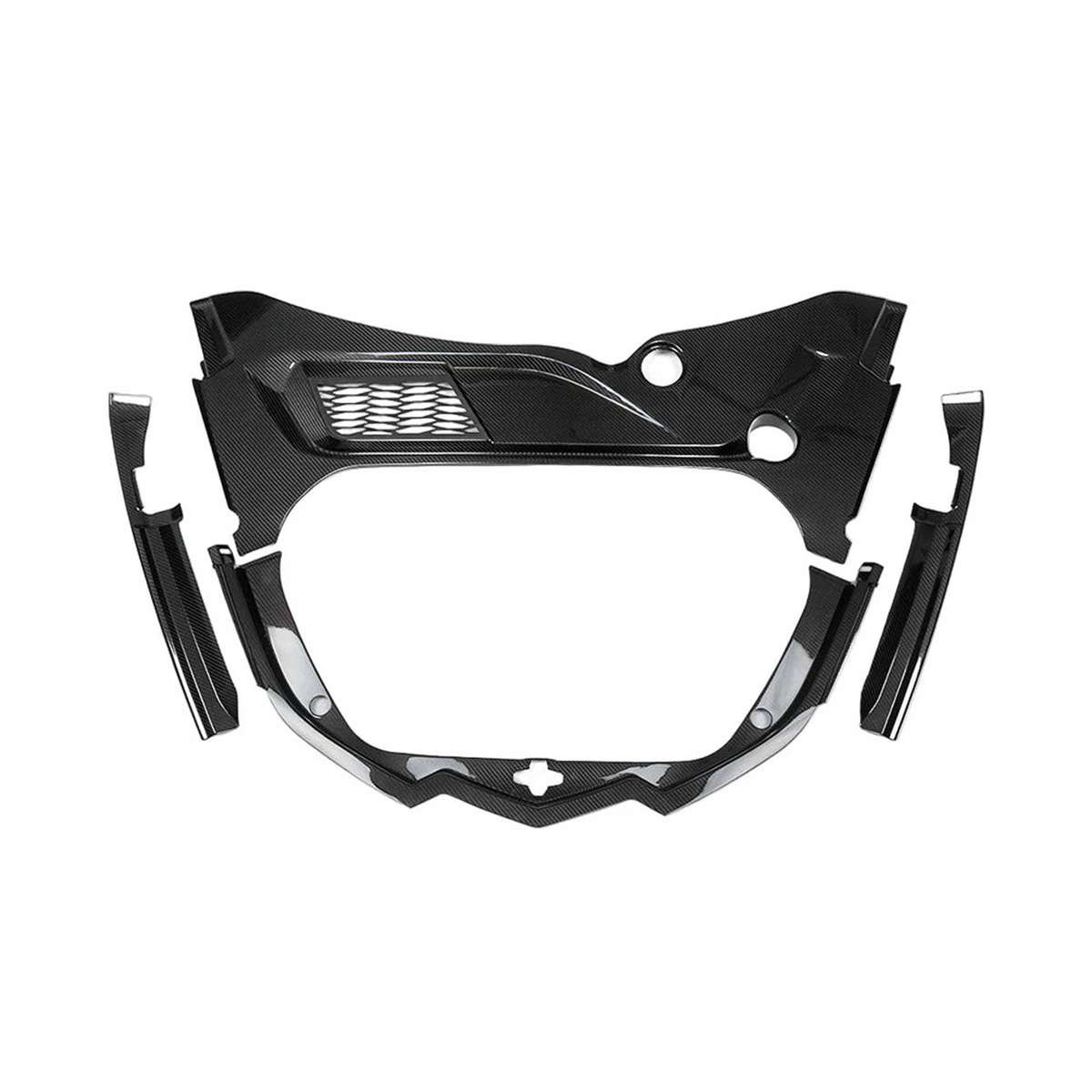 Bull Boost Performance Dry Carbon Fiber Front Trunk Cover Trim Replacement for Chevrolet Corvette...