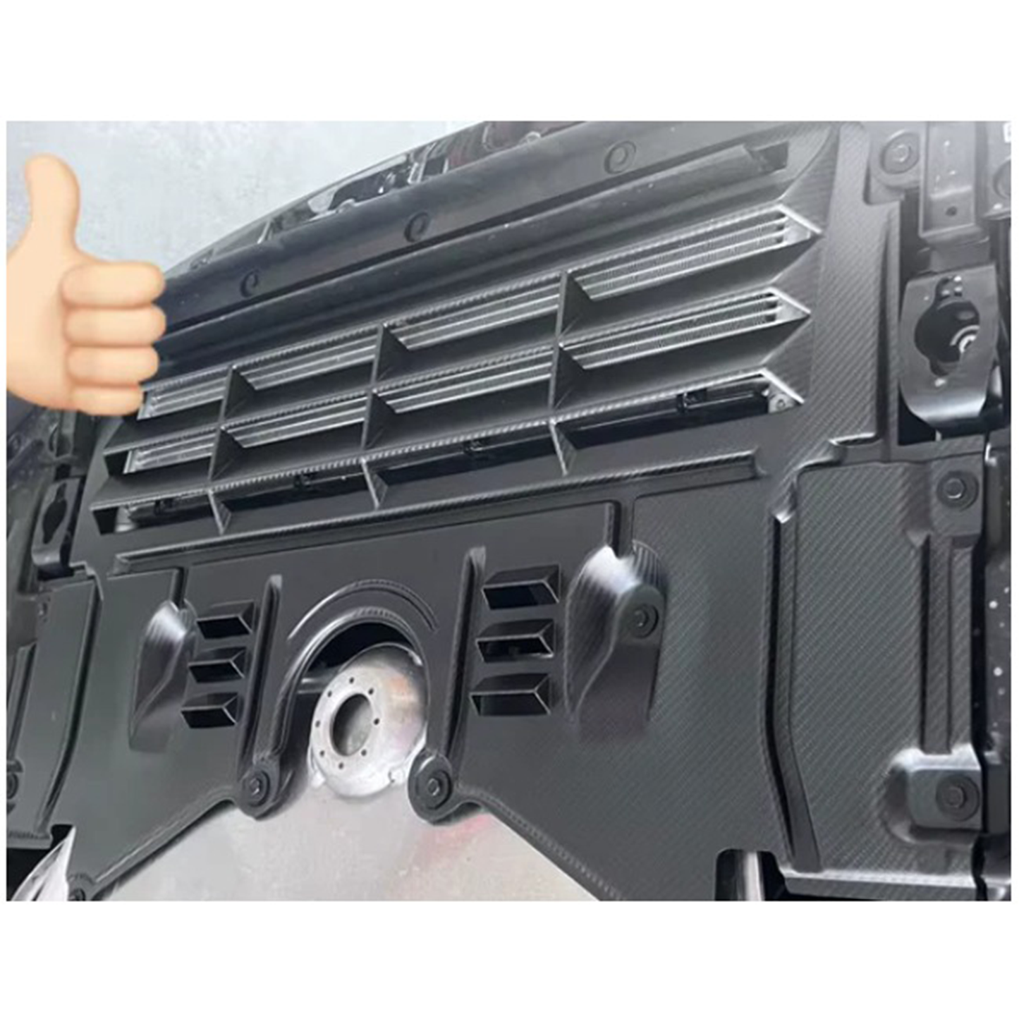 Dry Carbon Fiber Vented Oil Cooler Guard for BMW G8X G80 M3 G82 M4