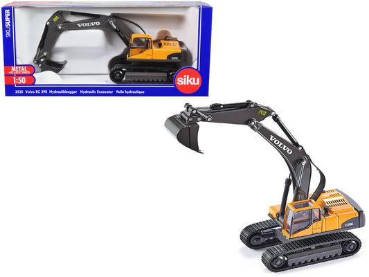 Rapid Vehicles Volvo EC290 Hydraulic Excavator Yellow 1/50 Diecast Model by Siku  free shipping...