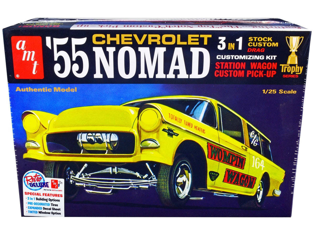 Rapid Vehicles Skill 2 Model Kit 1955 Chevrolet Nomad 3-in-1 Kit "Trophy Series" 1/25 Scale Model...