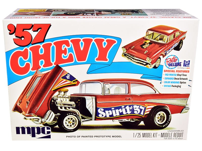 Rapid Vehicles Skill 2 Model Kit 1957 Chevrolet Gasser Flip Nose "Spirit of 57" 1/25 Scale Model...