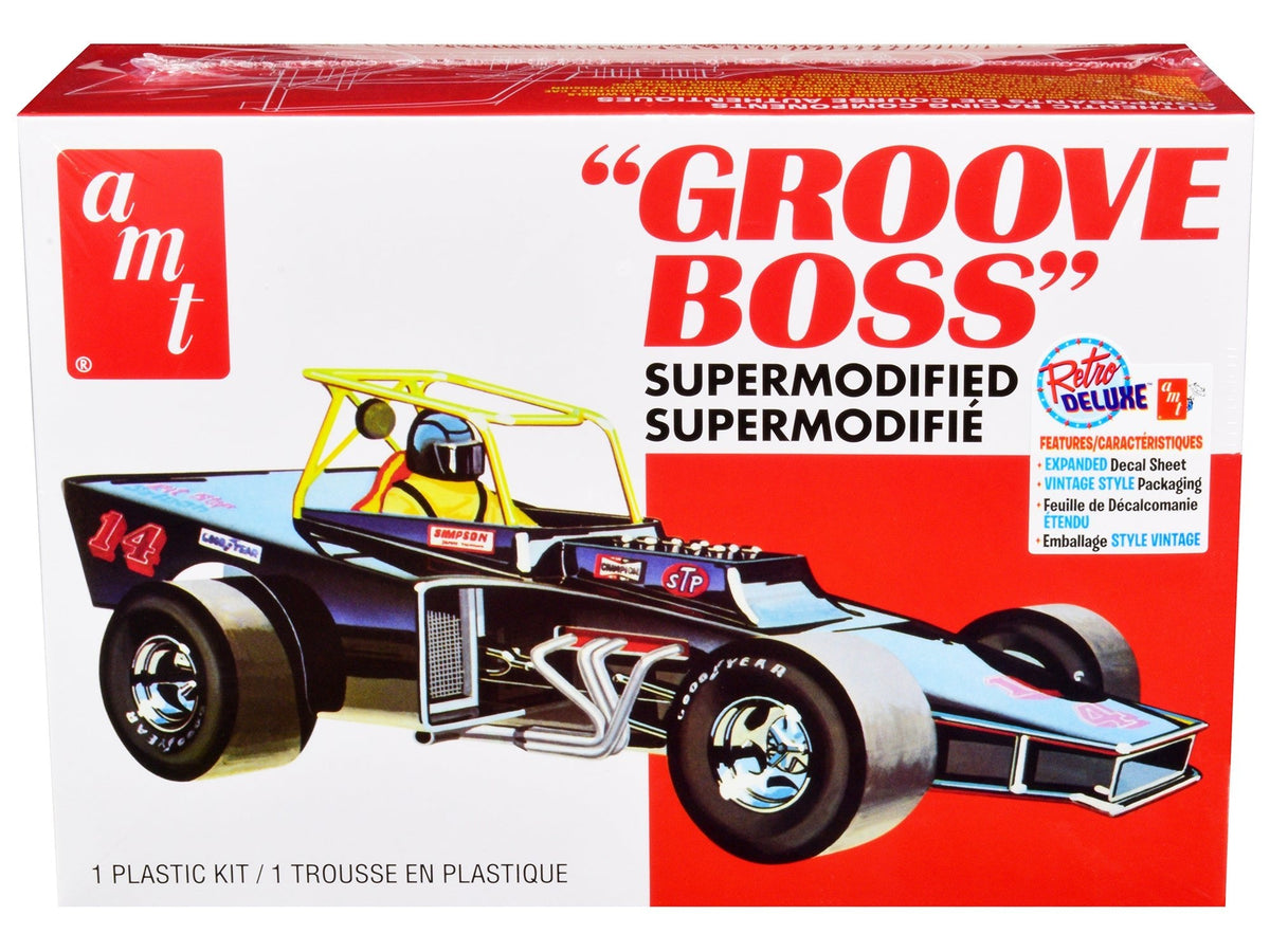Rapid Vehicles Skill 2 Model Kit "Groove Boss" Supermodified Racer 1/25 Scale Model by AMT  free...