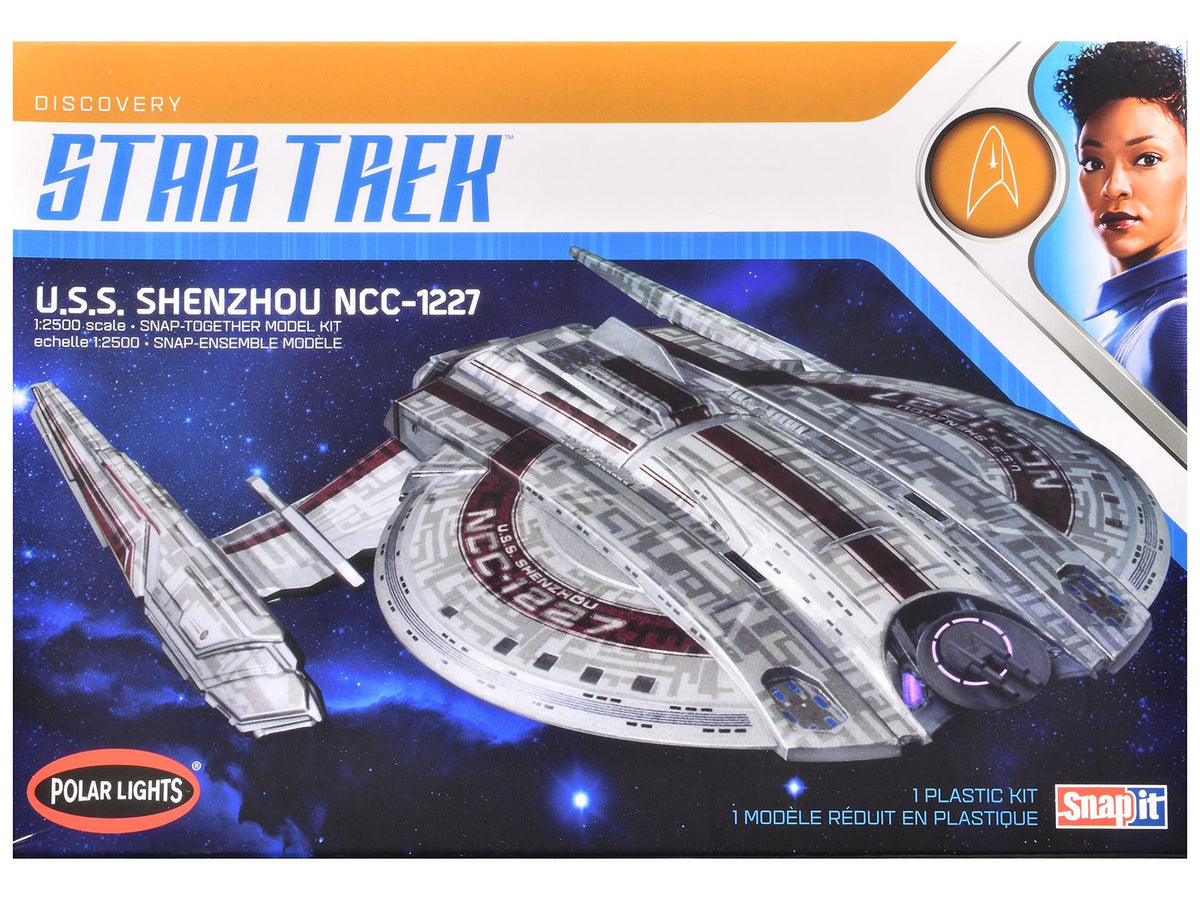 Rapid Vehicles Skill 2 Snap Model Kit U.S.S. Shenzhou NCC-1227 Spacecraft "Star Trek: Discovery"...