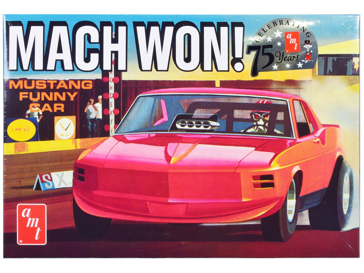 Rapid Vehicles Skill 3 Model Kit 1970 Ford Mustang Funny Car "Mach Won" 1/25 Scale Model by AMT ...