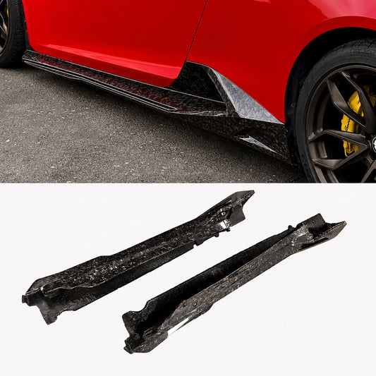 N Style Forged Carbon Fiber Side Skirt Kit for Lamborghini Huracan LP580 LP610 Spyder