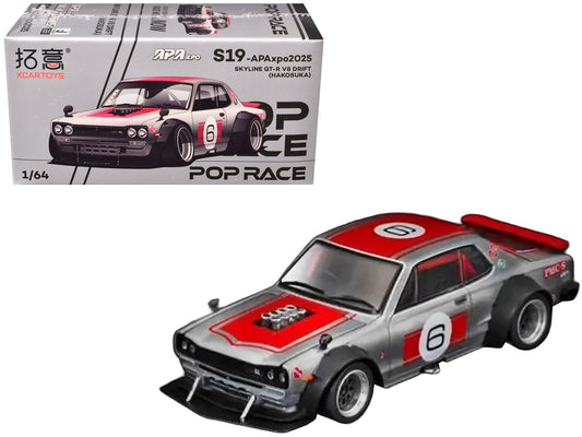 Rapid Vehicles Skyline GT-R V8 Drift "Hakosuka" RHD (Right Hand Drive) #6 Silver Metallic with...