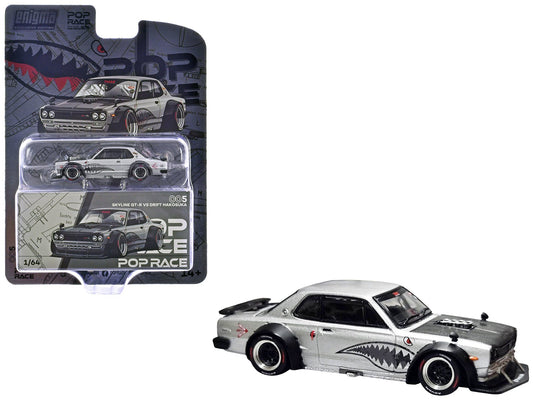Rapid Vehicles Skyline GT-R V8 Drift "Hakosuka" RHD (Right Hand Drive) Silver Metallic with...