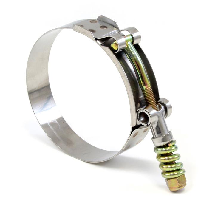 HPS Performance Products HPS Stainless Steel Spring Loaded T-Bolt Hose Clamp SAE 132 - Effective Size: 5"-5.31" (127mm-135mm)