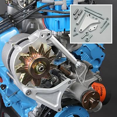 Summit Racing™ Billet Aluminum Alternator Brackets - 2002