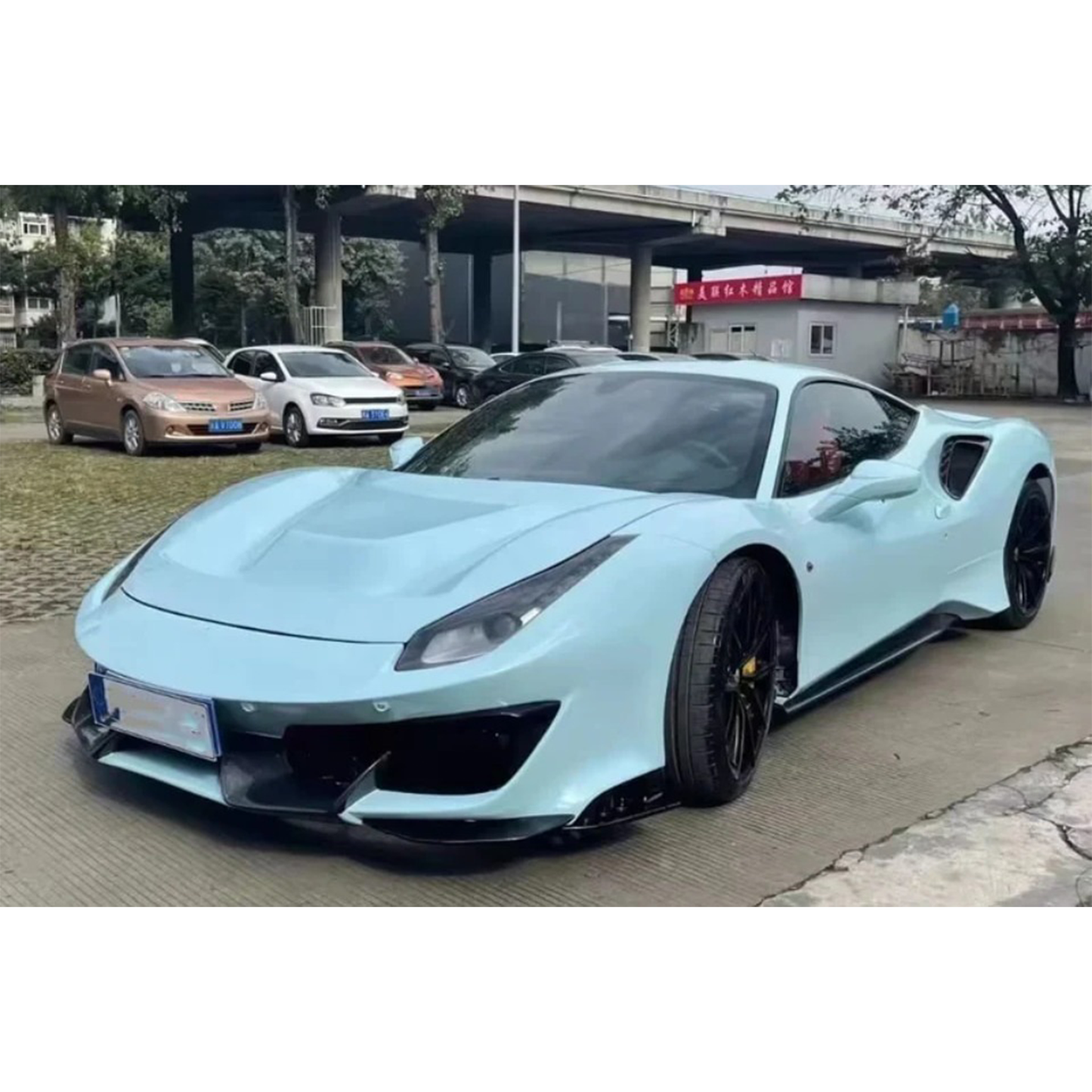 488 Pista Style Carbon Fiber Full Conversion Kit for Ferrari 488