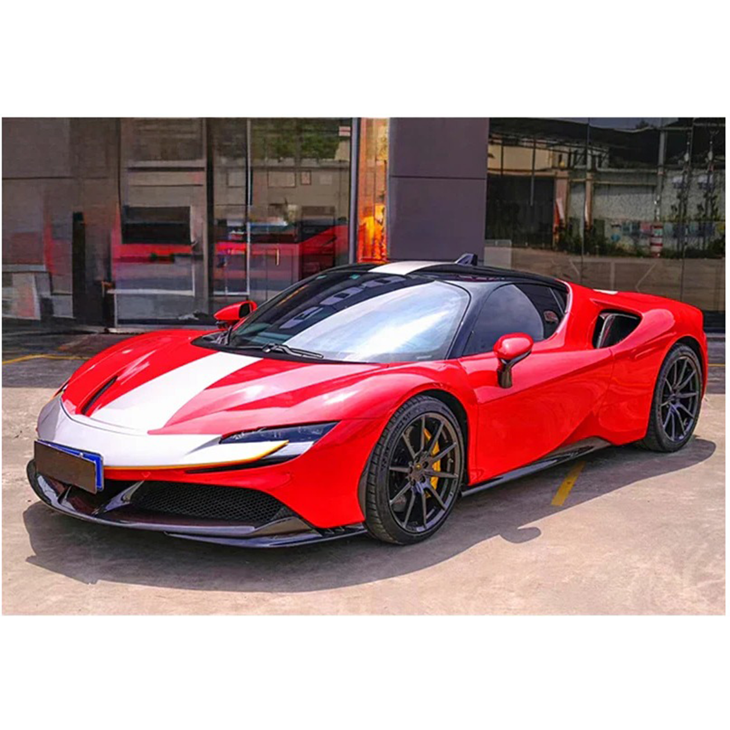 Carbon Fiber Front Bumper Side Trim for Ferrari SF90