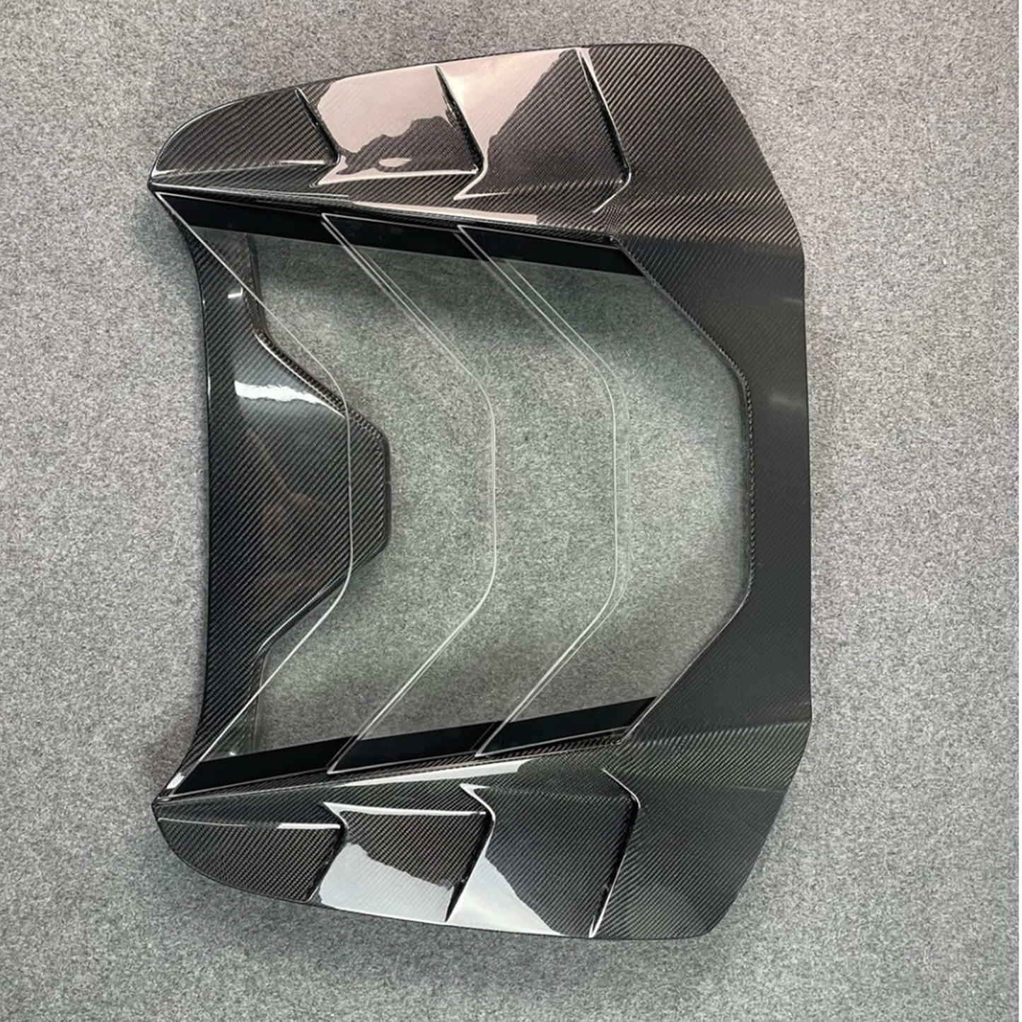 Carbon Fiber Rear Transparent Engine Cover V2 for Ferrari 488