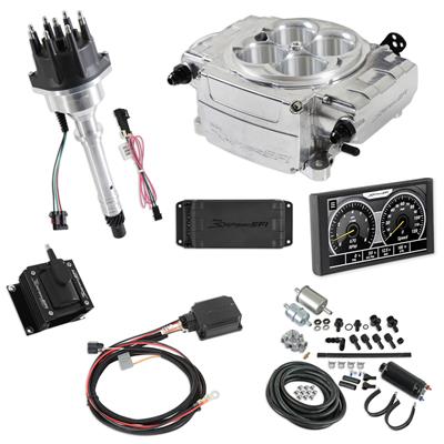 Holley Sniper 2 EFI 650 HP Inline Pump Fuel Injection Systems with Power Distribution Module - 5505105PKSBC