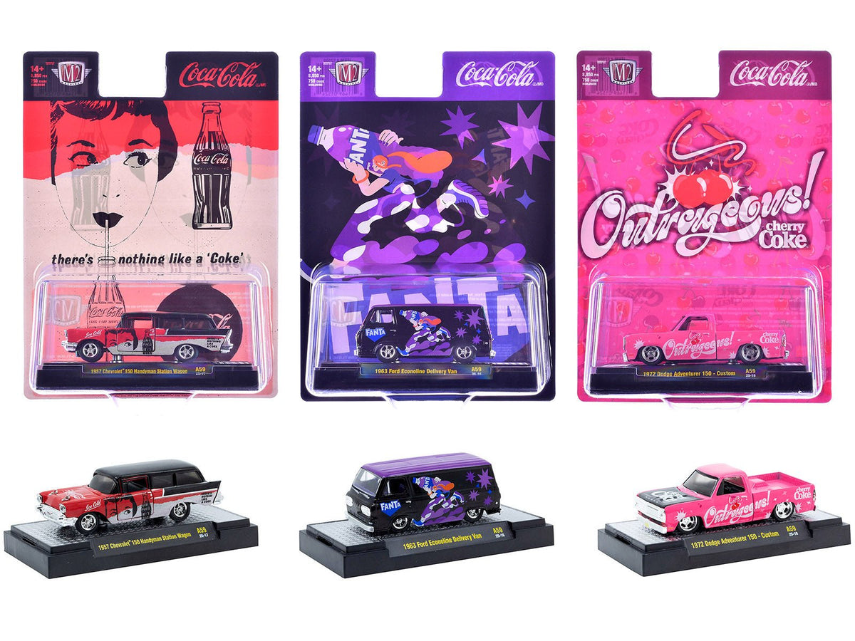 Rapid Vehicles "Sodas" Set of 3 pieces Release 59 Limited Edition to 9600 pieces Worldwide 1/64...