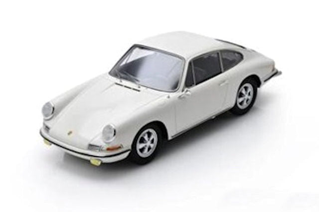 Spark Model 1969 Porsche 911 S 2.0 White 1:18 WITH DISPLAY