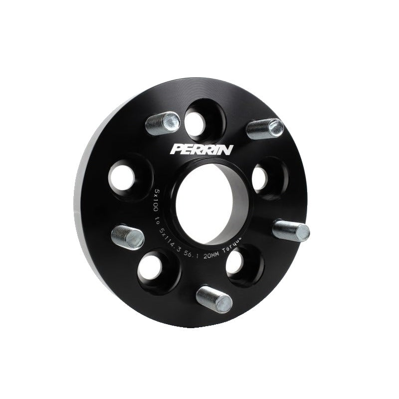 Perrin [02-14 WRX] 5x100 to 5x114.3 20mm Wheel Adapters Black