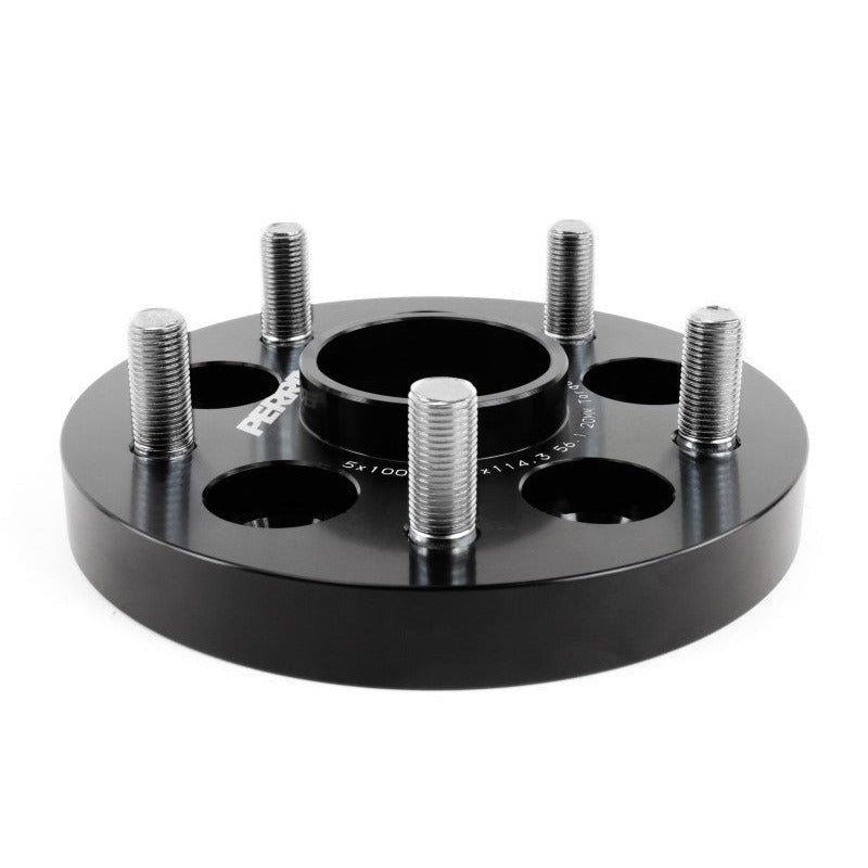Perrin [02-14 WRX] 5x100 to 5x114.3 20mm Wheel Adapters Black