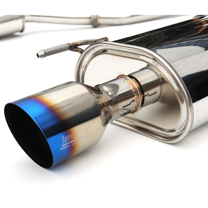 Invidia [07-08 G35 Sedan] [09-13 G37 Sedan] Q300 Cat-Back Exhaust - Single-Layer Titanium Tip