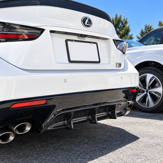 Carbon Fiber Rear Diffuser for Lexus RC F RCF