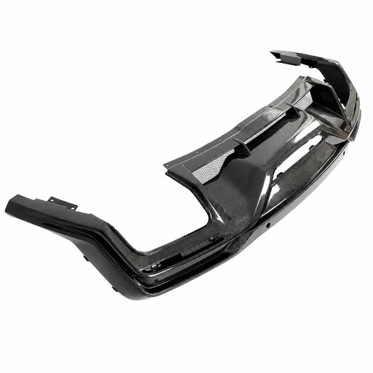 DH Style Carbon Fiber Rear Bumper Diffuser for Ford Mustang S650