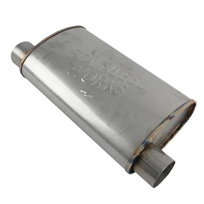 Stainless Works Turbo S-Tube Mufflers - TM4S25O25OSS
