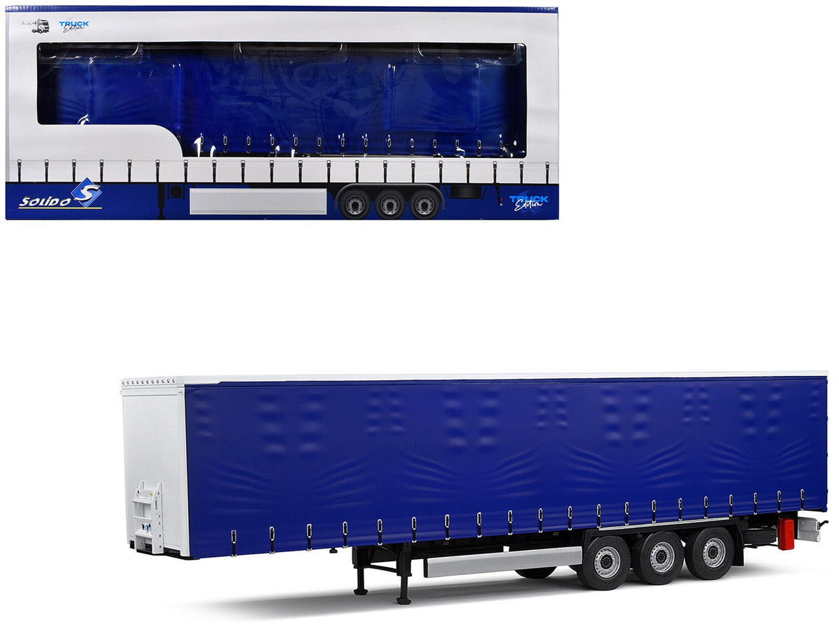 Rapid Vehicles Tarpaulin Trailer Blue "Truck Edition" Series 1/24 Diecast Model Car by Solido ...