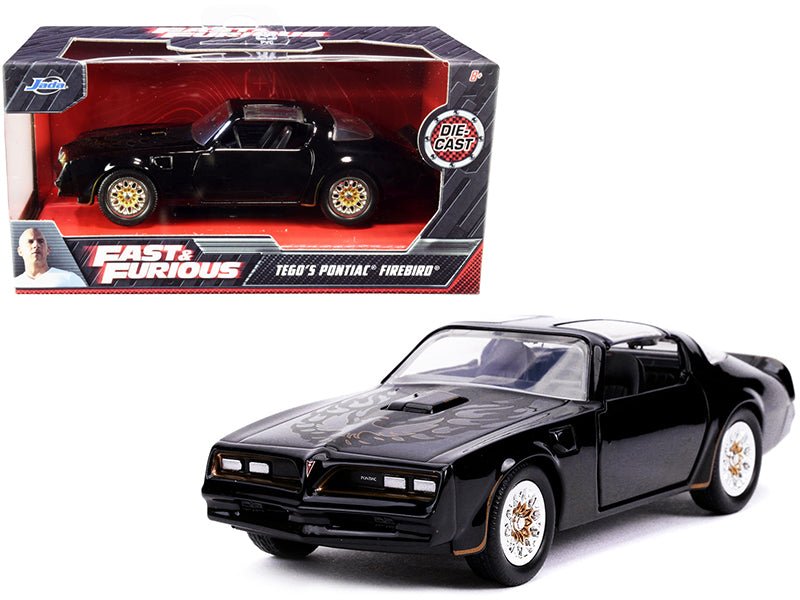Rapid Vehicles Tego's Pontiac Firebird Black with Gold Stripes and Hood Bird "Fast & Furious"...