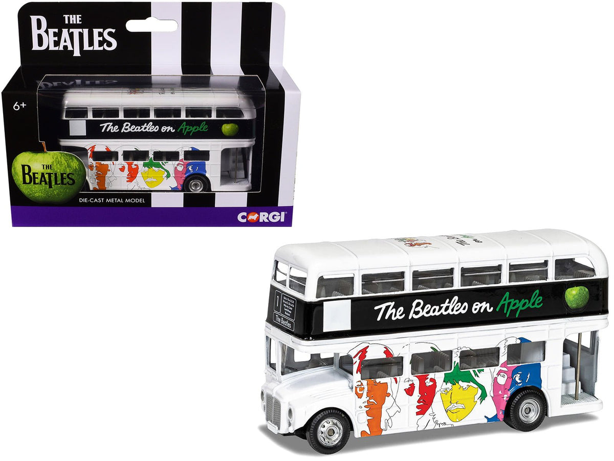 Rapid Vehicles The Beatles London Double Decker Bus "The White Album" White Diecast Model Car by...