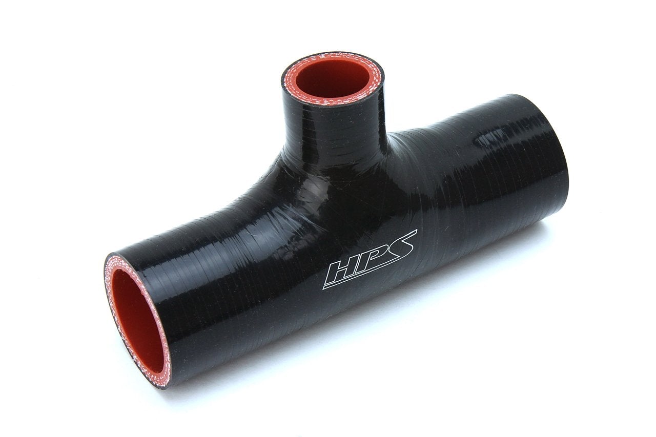 HPS Performance Products HPS 3" Silicone T Hose Coupler Adapter with 1" Branch, High Temp 4-ply Reinforced