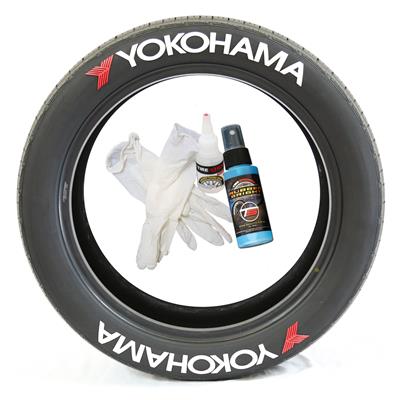 Tire Stickers Pre-Curved Permanent Raised Letter Kits - S03173